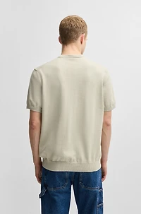 Knit T-shirt cotton and cashmere