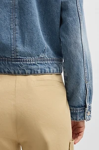 Straight-fit jacket blue rigid denim