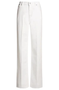 Relaxed-fit jeans white Egyptian-cotton denim