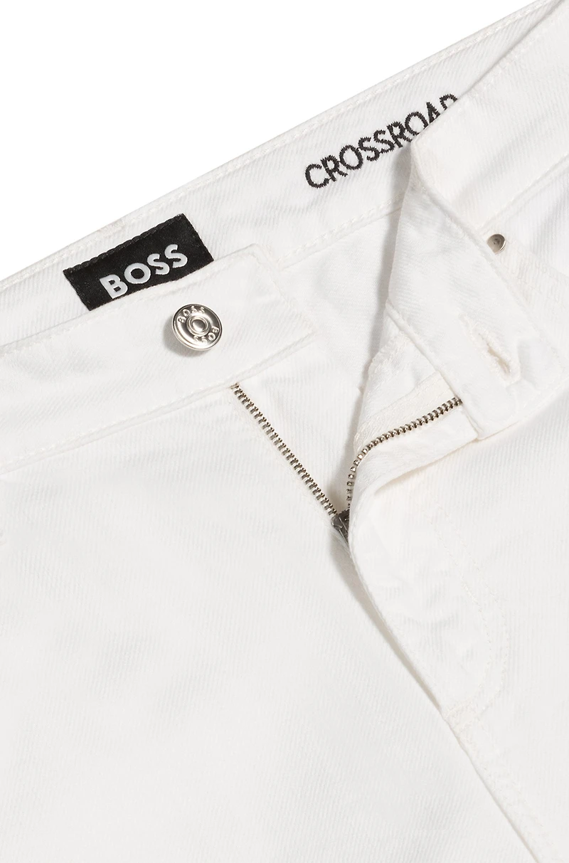 Relaxed-fit jeans white Egyptian-cotton denim