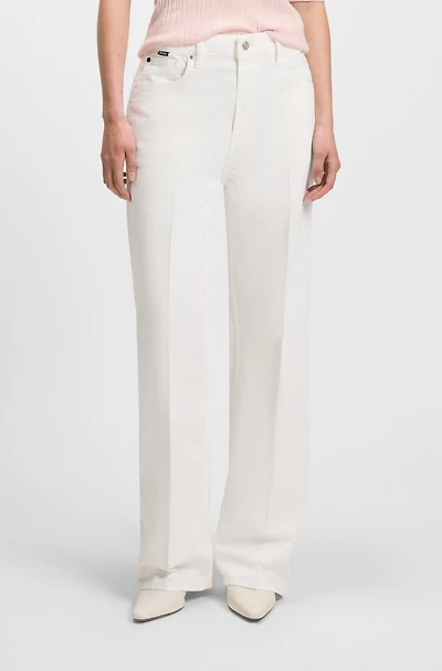 Relaxed-fit jeans white Egyptian-cotton denim