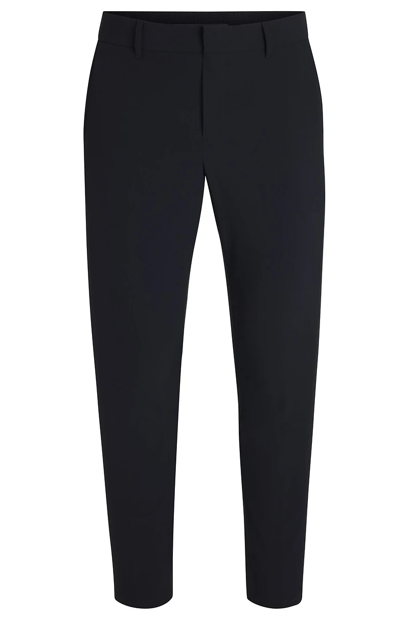 Slim-fit trousers travel-friendly stretch softshell fabric