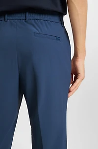 Slim-fit trousers travel-friendly stretch softshell fabric