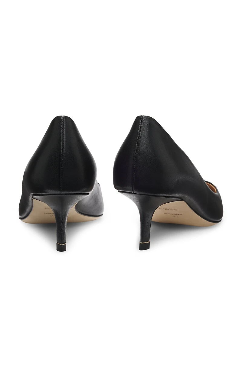 Nappa-leather pumps with Double B monogram