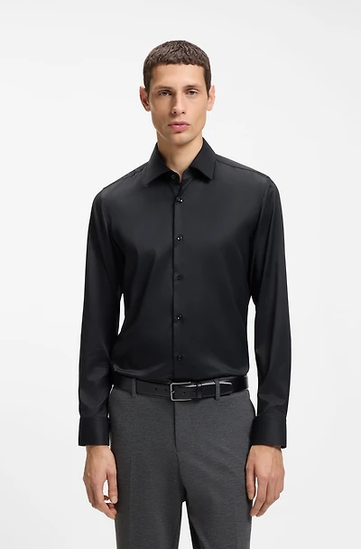 Slim-fit shirt performance-stretch twill