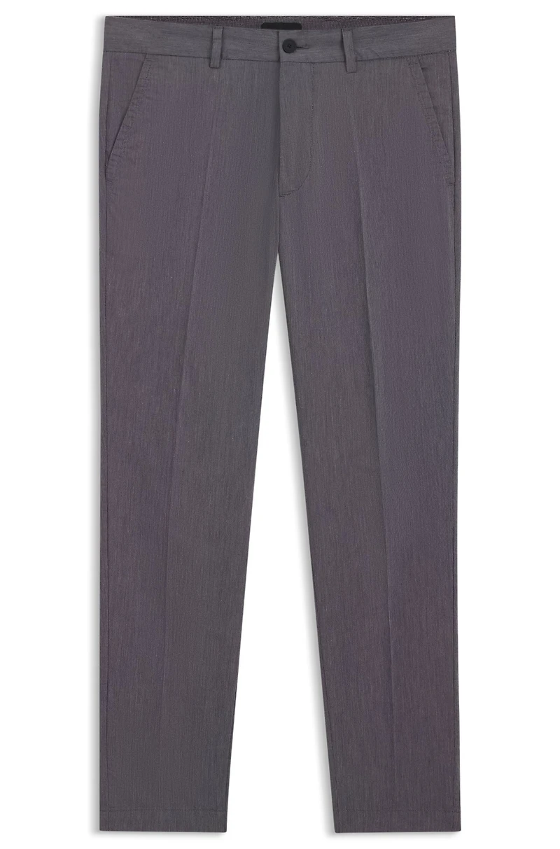 Slim-fit trousers easy-iron poplin