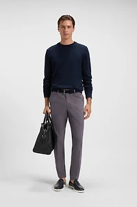 Slim-fit trousers easy-iron poplin