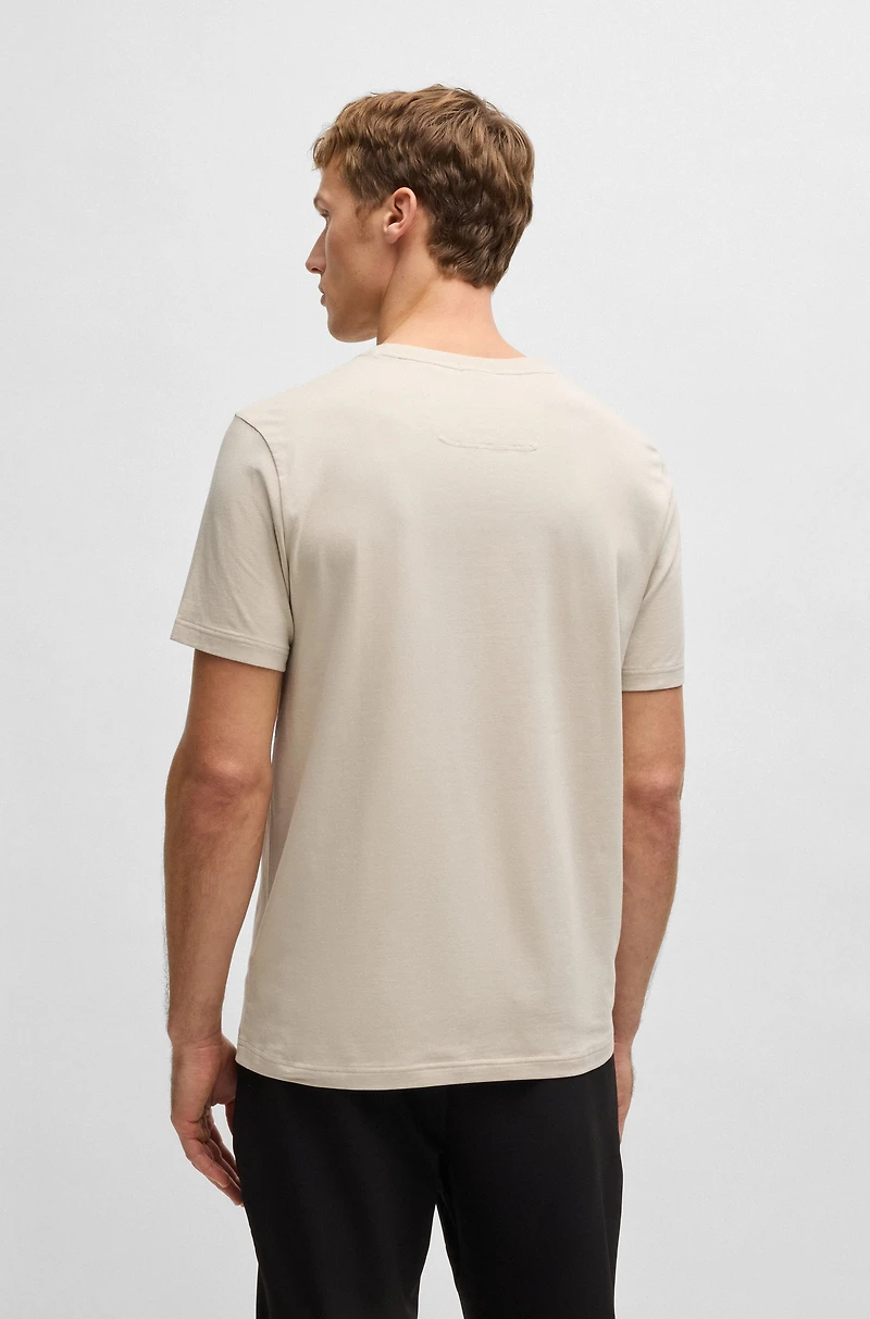 Relaxed-fit T-shirt stretch fabric with logo artwork