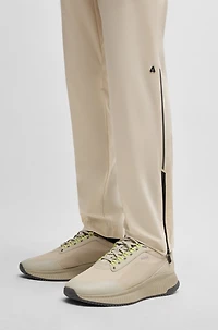 Active trousers with four-way stretch