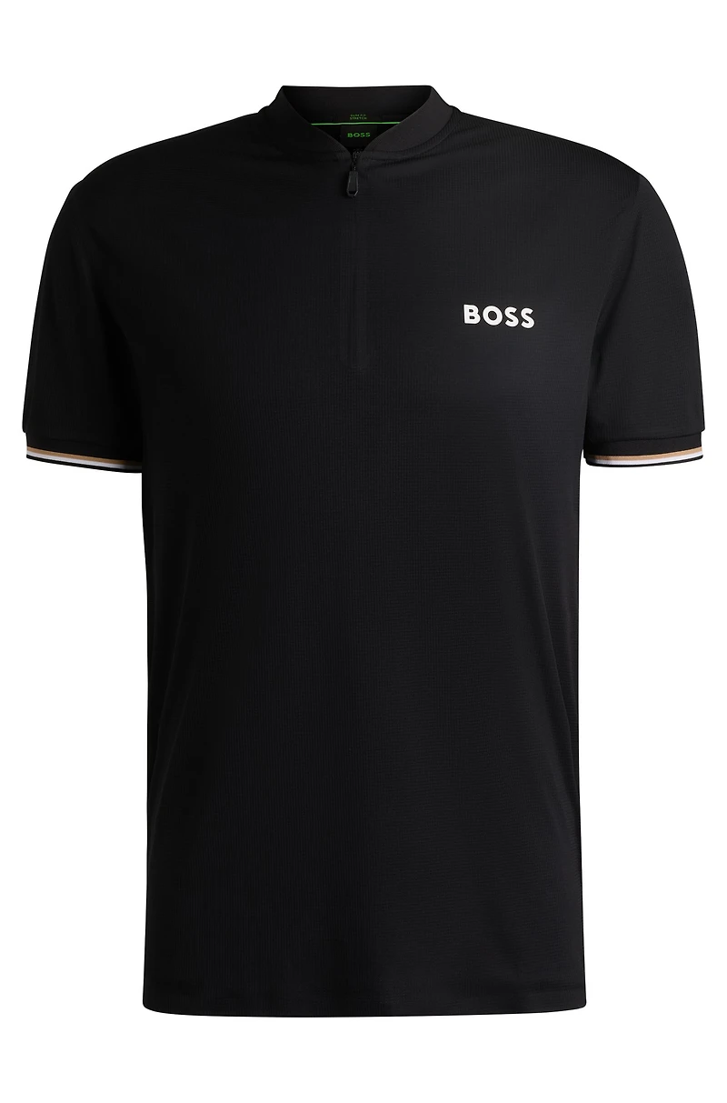 Active slim-fit polo shirt
