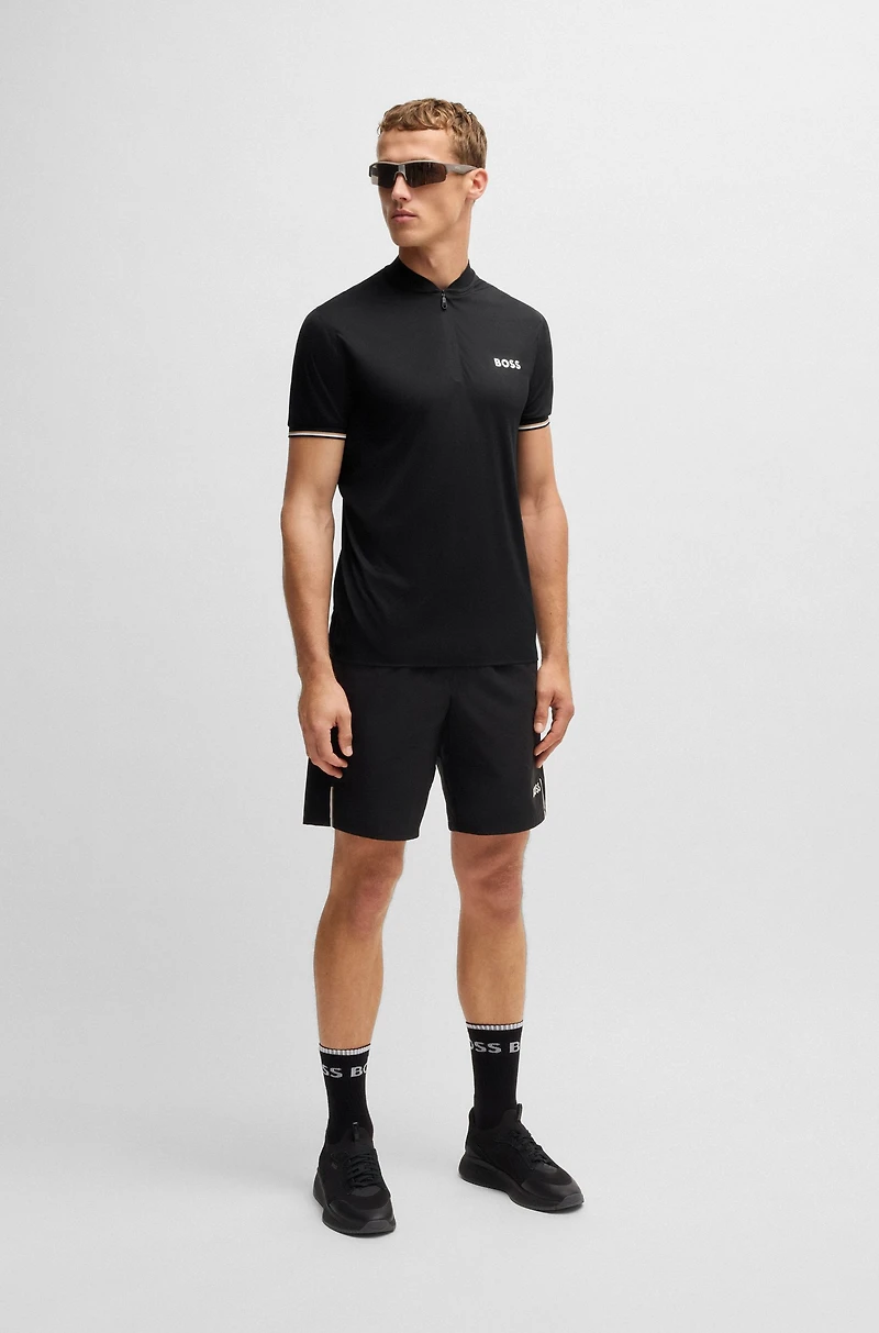 Active slim-fit polo shirt