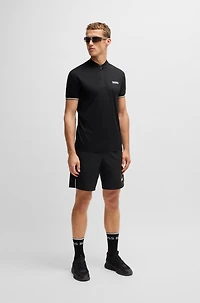 Active slim-fit polo shirt