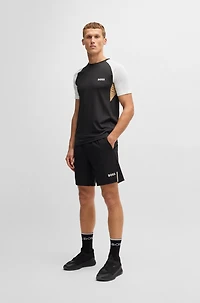 Active color-blocked T-shirt moisture-wicking fabric