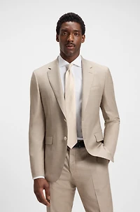 Jacquard-pattern tie in Italian-made silk