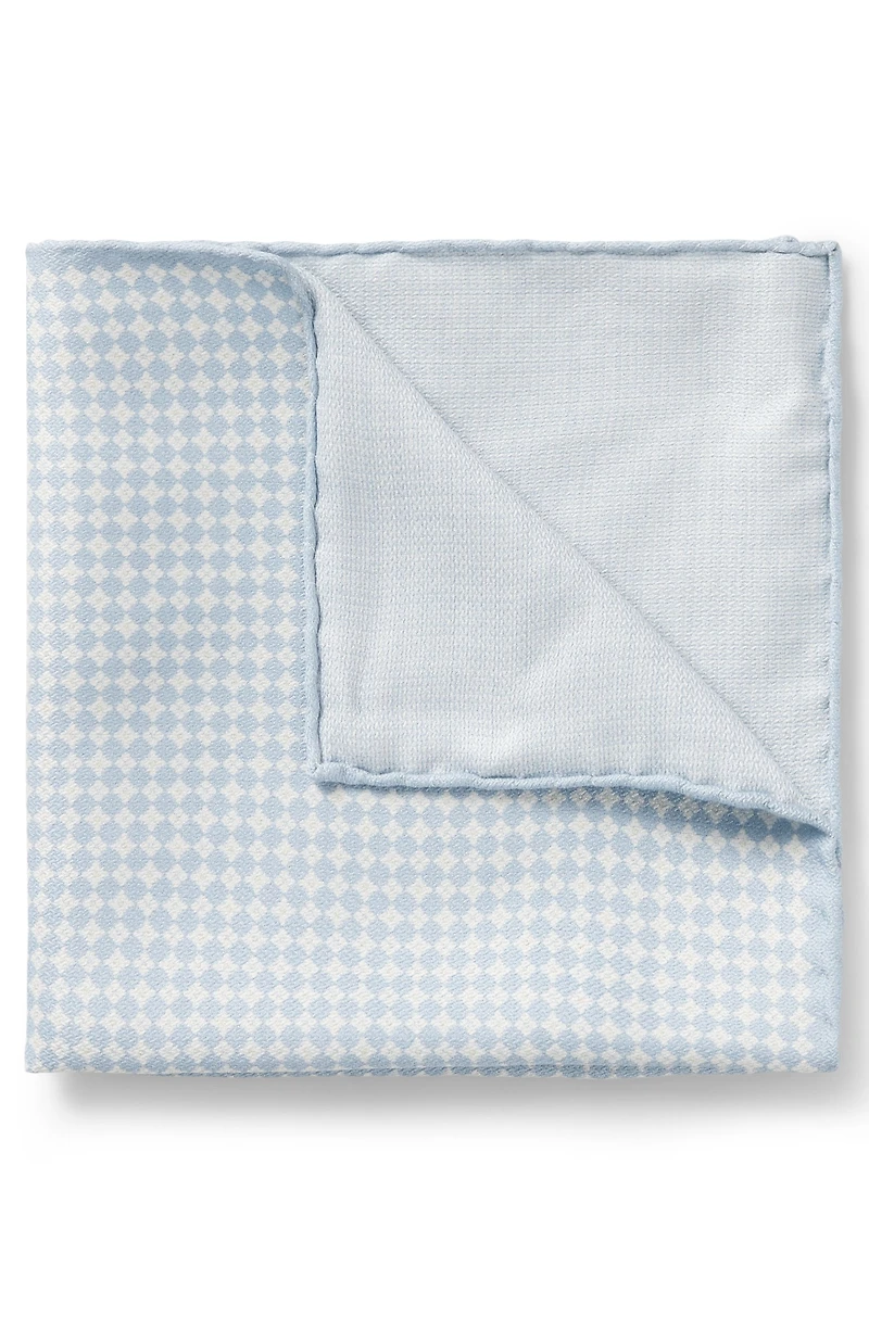 Silk pocket square with digital print