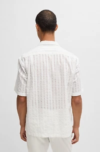 Relaxed-fit shirt with broderie anglaise