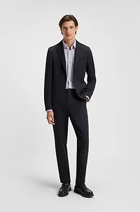 Slim-fit shirt printed performance-stretch jersey