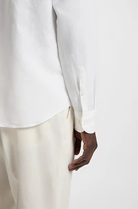 Regular-fit shirt linen-cotton chambray