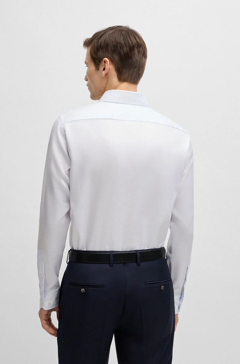Regular-fit shirt Italian-made non-iron cotton