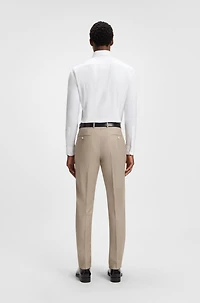 Slim-fit shirt Italian-made performance-stretch fabric