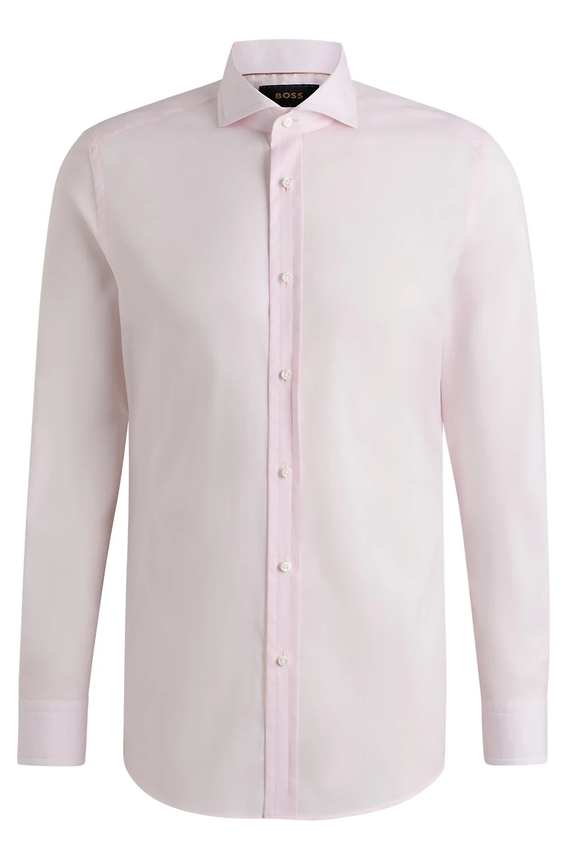 Slim-fit shirt Italian-made cotton