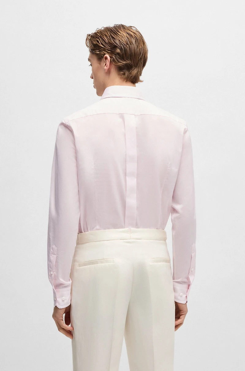 Slim-fit shirt Italian-made cotton