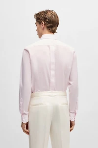 Slim-fit shirt Italian-made cotton