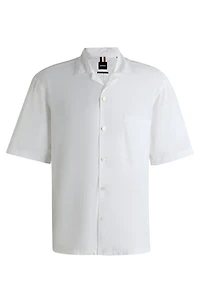 Relaxed-fit shirt Italian-made cotton poplin