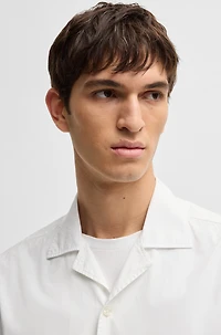 Relaxed-fit shirt Italian-made cotton poplin
