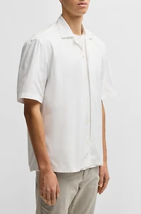 Relaxed-fit shirt Italian-made cotton poplin