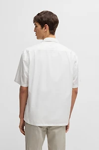 Relaxed-fit shirt Italian-made cotton poplin