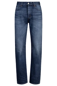 Classic-fit jeans blue selvedge denim