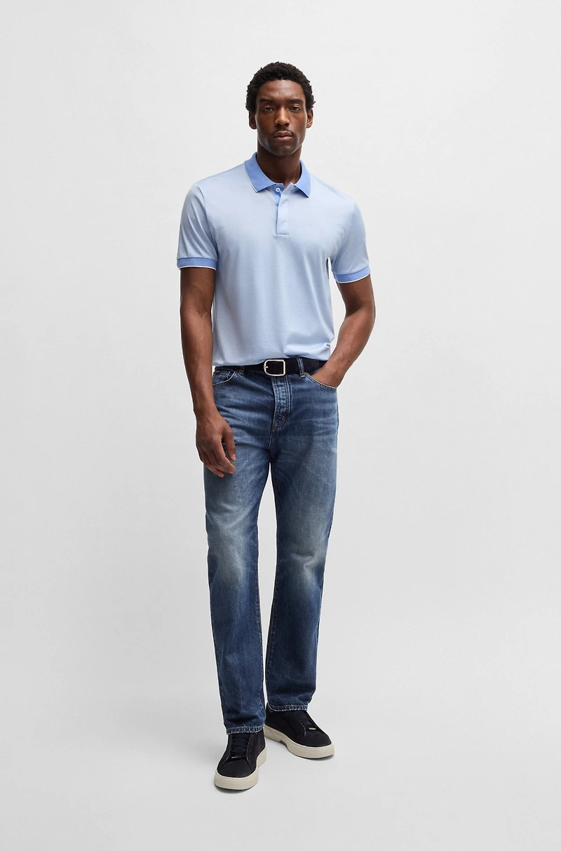 Classic-fit jeans blue selvedge denim