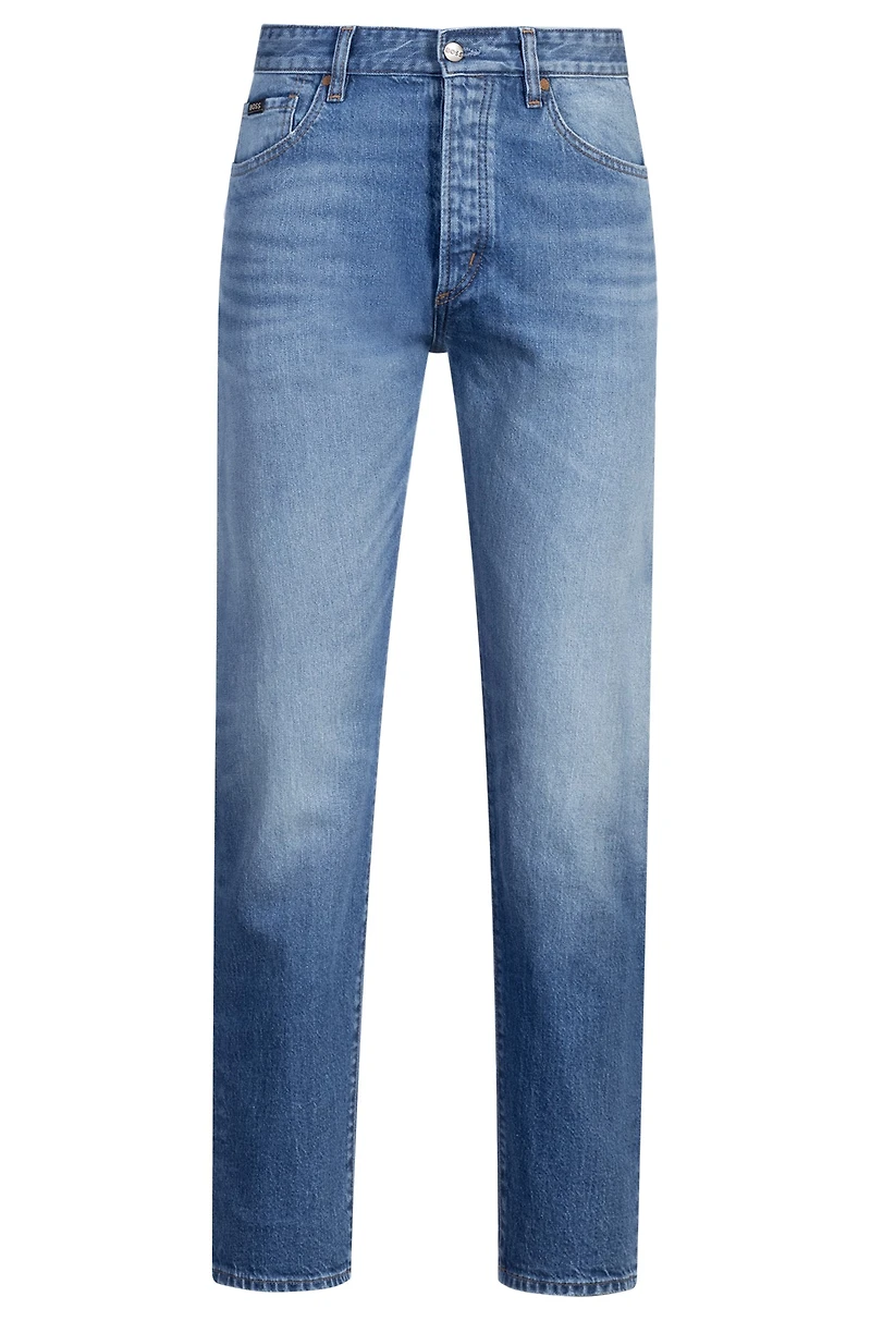 Classic-fit jeans blue comfort-stretch denim