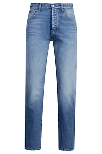 Classic-fit jeans blue comfort-stretch denim
