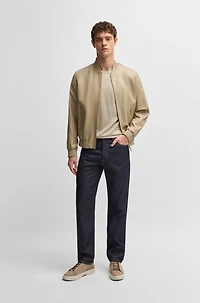 BOSS x ASTON MARTIN regular-fit jeans with carbon-fiber yarn