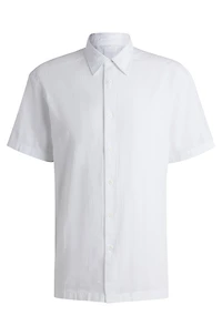 Relaxed-fit shirt striped cotton