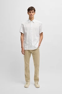 Relaxed-fit shirt striped cotton