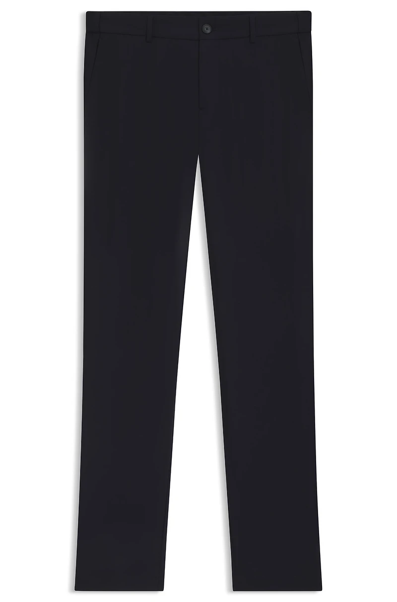 Slim-fit suit micro-patterned stretch fabric