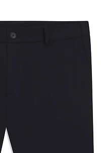 Slim-fit suit micro-patterned stretch fabric