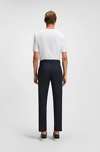 Formal trousers comfort-stretch cotton