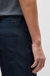 Delaware slim-fit trousers stretch satin