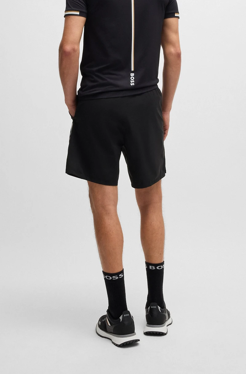 Active tennis shorts with four-way stretch