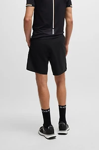 Active tennis shorts with four-way stretch