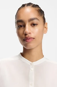 Relaxed-fit blouse cotton muslin