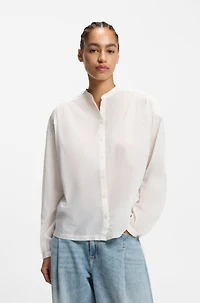 Relaxed-fit blouse cotton muslin