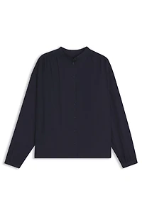 Relaxed-fit blouse cotton muslin