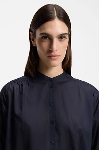 Relaxed-fit blouse cotton muslin