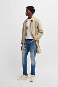Classic-fit coat cotton