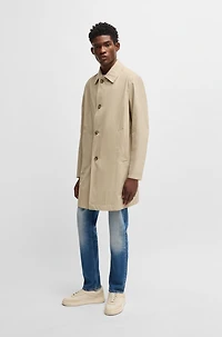 Classic-fit coat cotton